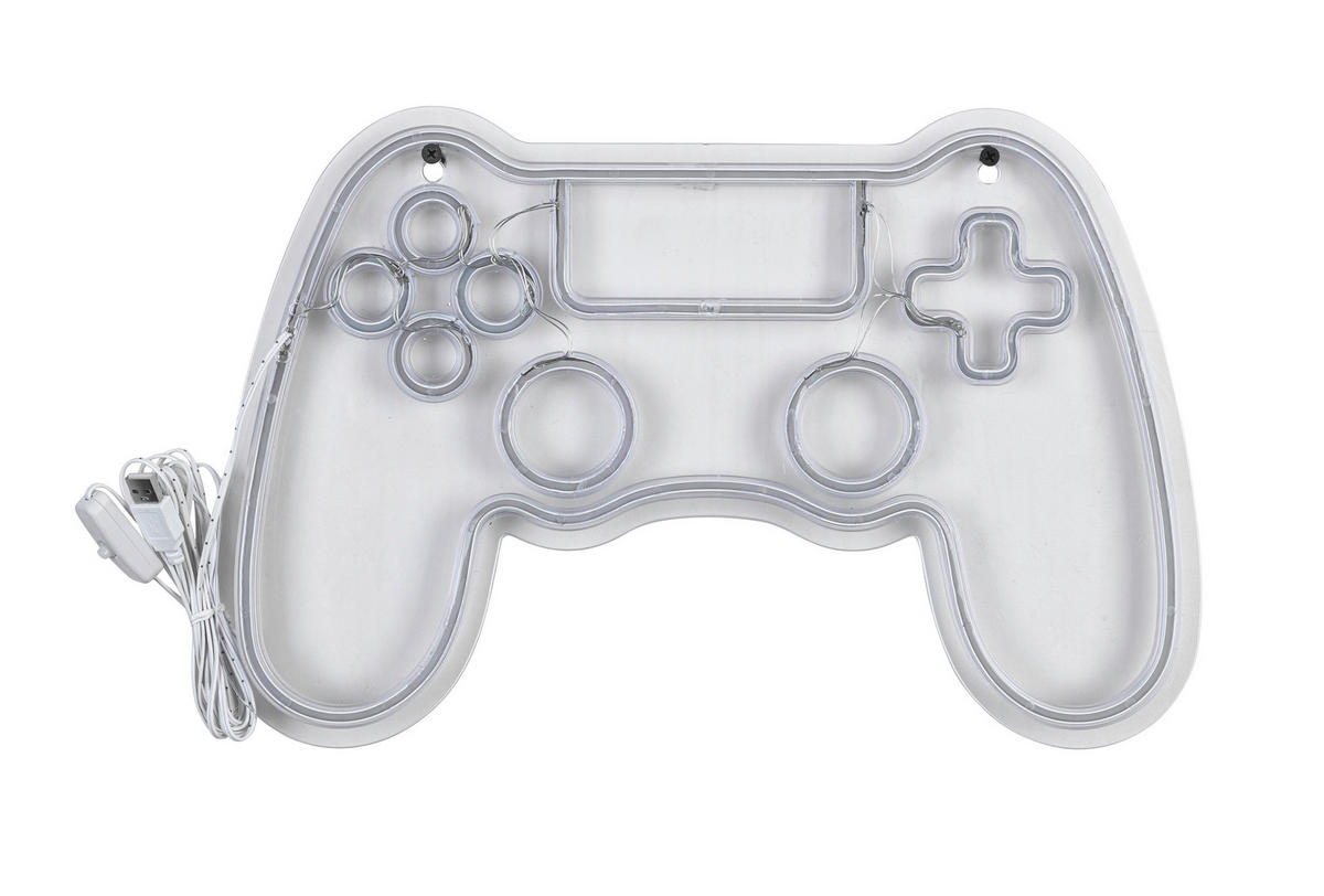 LED FALILÁMPA - áttetsző/fehér, Trend, műanyag (40/25/1,3cm) - Boxxx