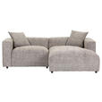 ECKSOFA  in Chenille Braun  231/178 cm  - Schwarz/Braun, MODERN, Kunststoff/Textil (231/178cm) - Carryhome