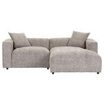 ECKSOFA  in Chenille Braun  231/178 cm  - Schwarz/Braun, MODERN, Kunststoff/Textil (231/178cm) - Carryhome