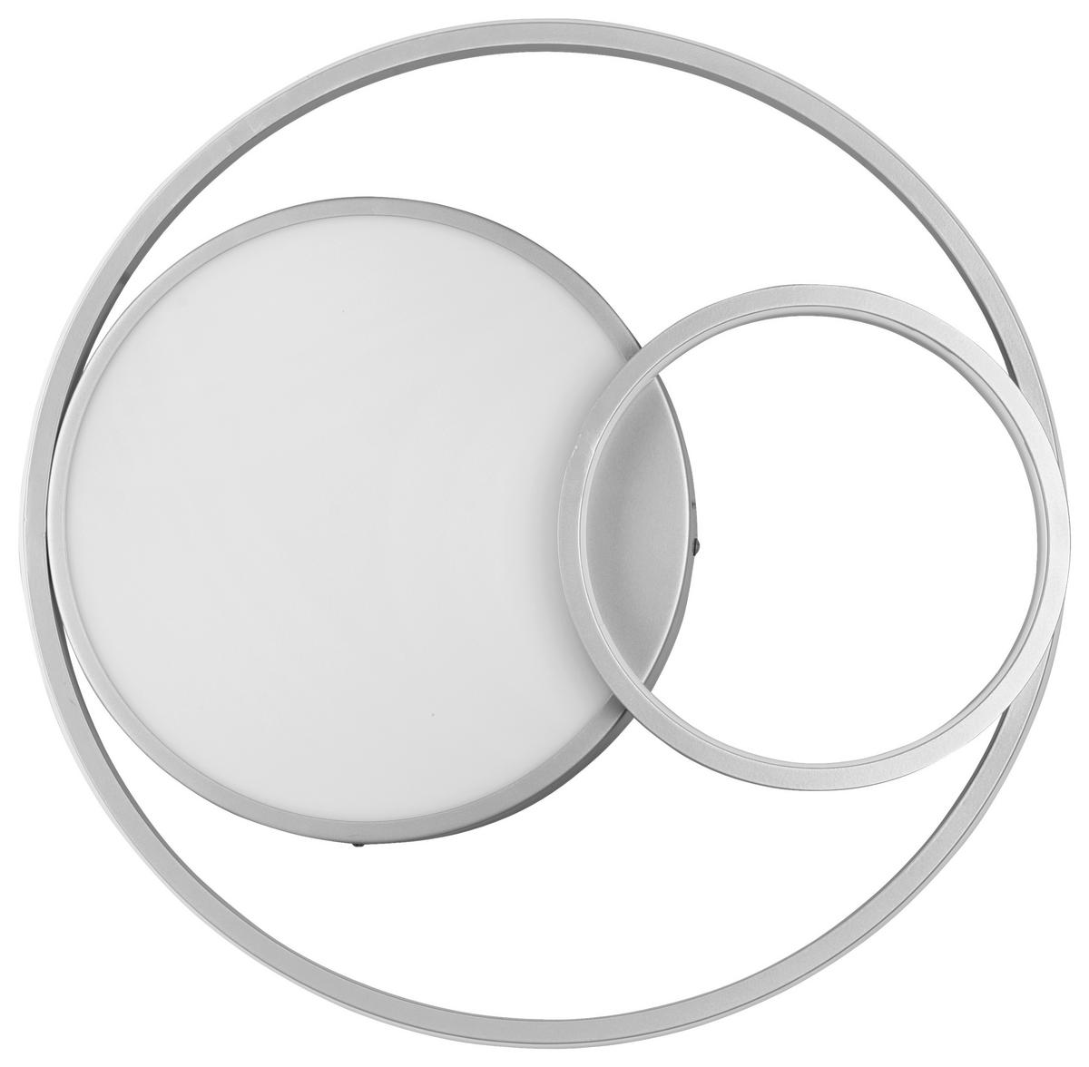 LED-DECKENLEUCHTE 48/9,5 cm   - Titanfarben, Design, Metall (48/9,5cm) - P & B