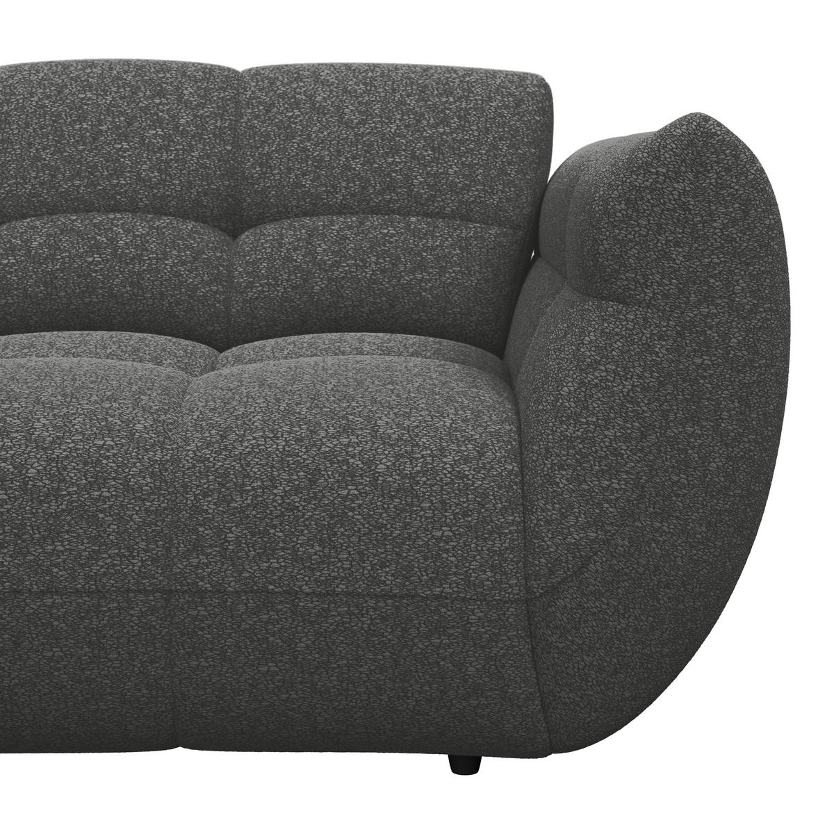 ECKSOFA Anthrazit Chenille  - Dunkelgrün/Anthrazit, Trend, Kunststoff/Textil (178/280cm) - MID.YOU