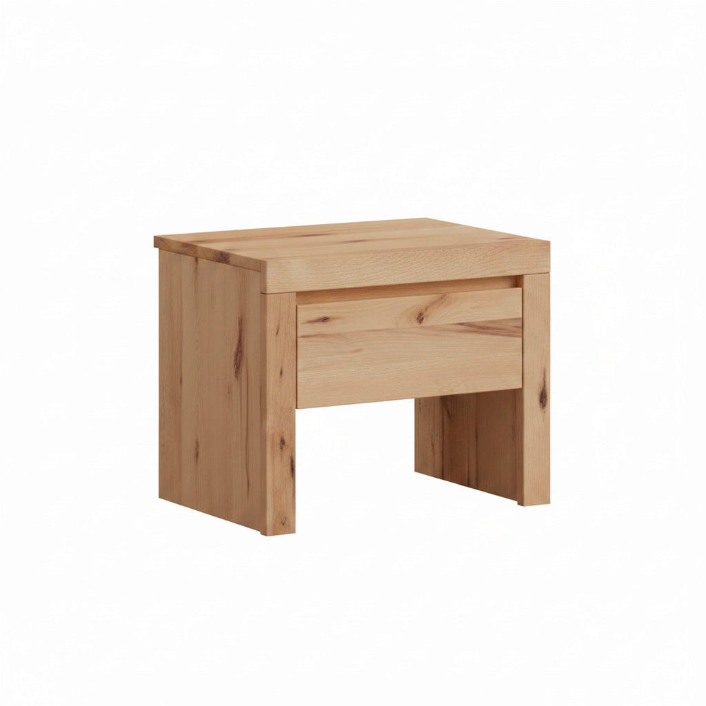 NACHTSCHRANK 50/40/37 cm, Buchefarben, teilmassiv  - Buchefarben, MODERN, Holz (50/40/37cm) - MID.YOU
