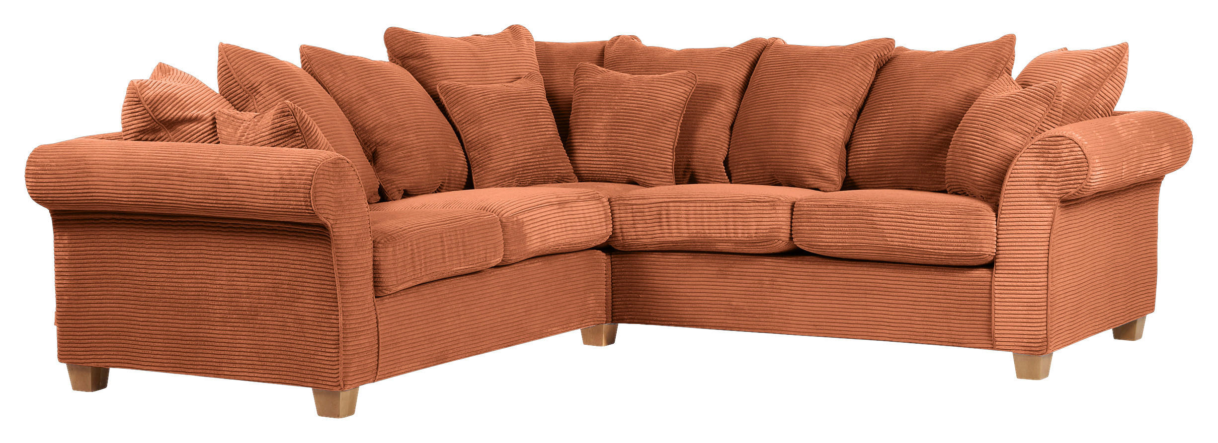 HÖRNSOFFA i manchester kopparfärgad  - ekfärgad/kopparfärgad, Lifestyle, trä/textil (250/250cm) - Livetastic