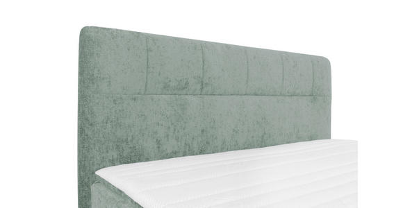 BOXSPRINGBETT 180/200 cm in Mintgrün - Schwarz/Mintgrün, Design, Textil/Metall (180/200cm) - Esposa