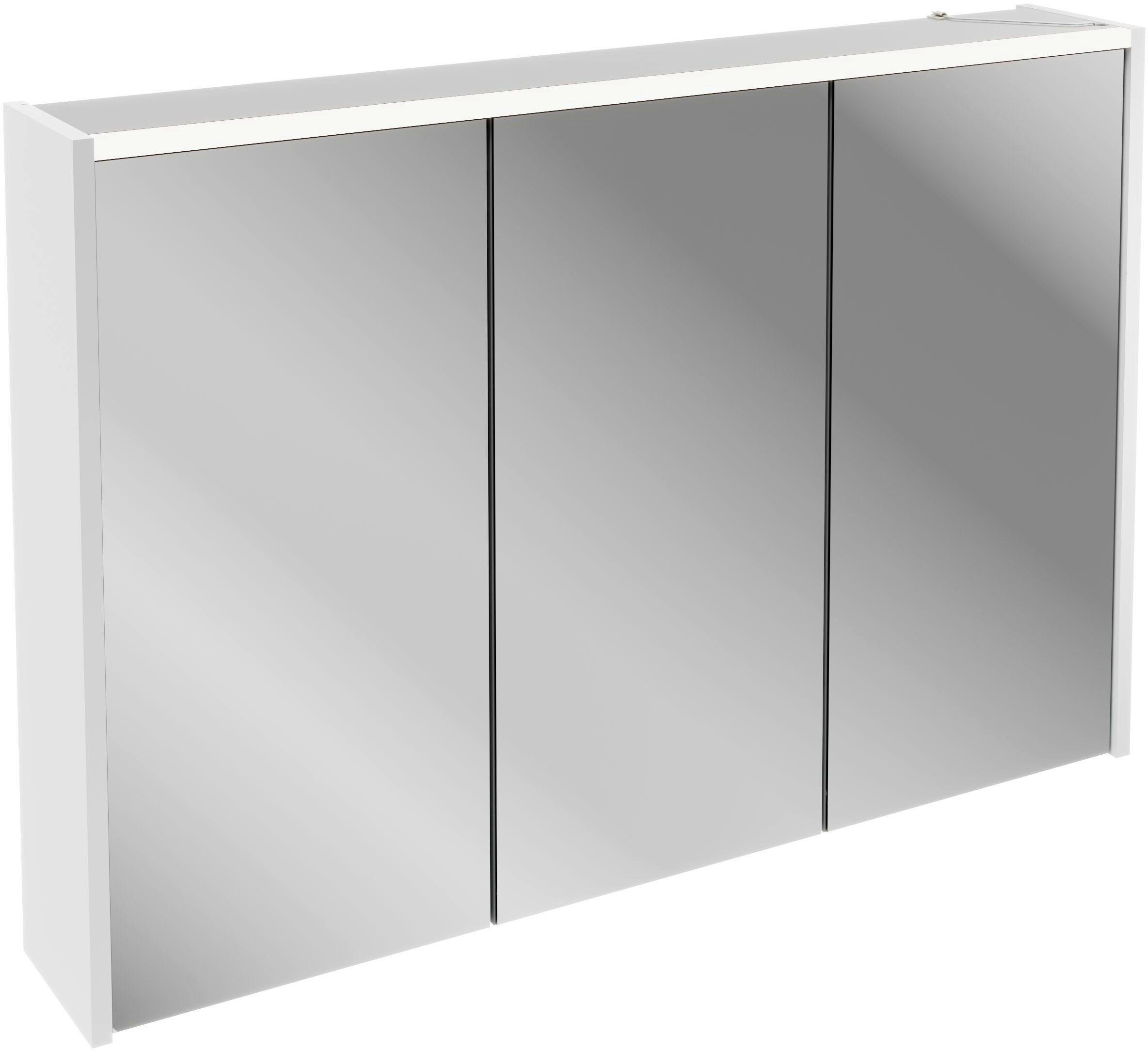 SPIEGELSCHRANK 100/68,3/16 cm  - Silberfarben/Alufarben, MODERN, Glas/Holzwerkstoff (100/68,3/16cm) - Voleo