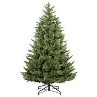 WEIHNACHTSBAUM 210 cm  - Dunkelgrün, Basics, Kunststoff/Metall (142/210cm)