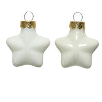 CHRISTBAUMKUGEL-SET 12-teilig  - Weiß, LIFESTYLE, Glas (2,00/4,50/4,00cm)