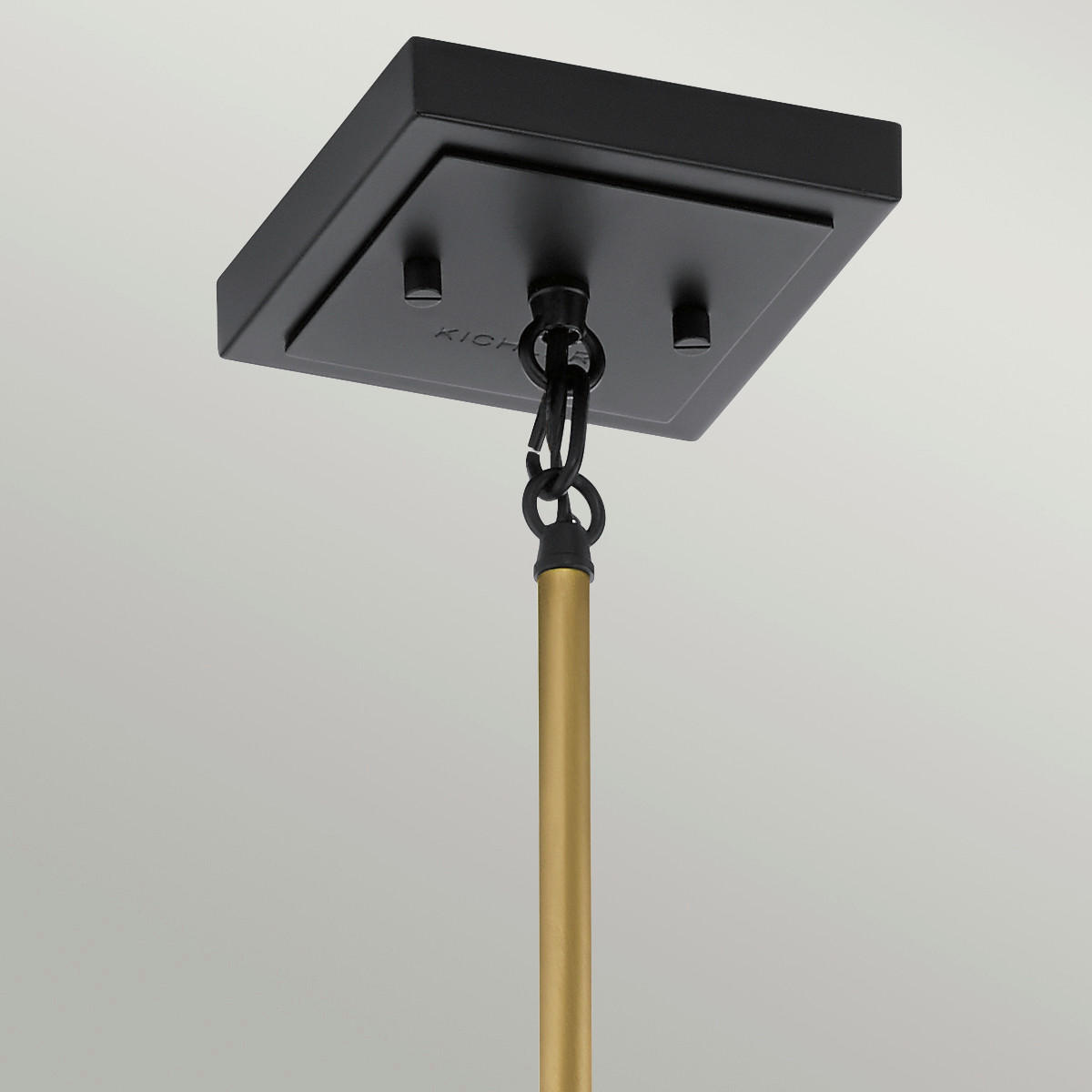 HÄNGLAMPA Elstead Kitner 18/65.4 cm  - mässingsfärgad, Klassisk, metall/glas (18/65.4cm) - Elstead Lighting