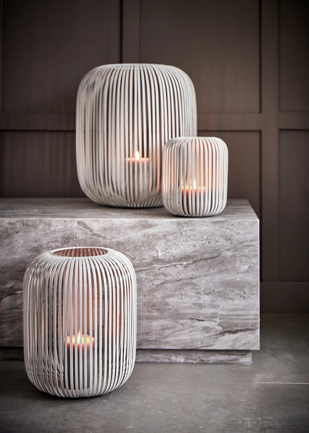 LATERNE  - Greige, Basics, Metall (40,5/46cm)