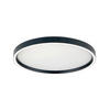 LED-DECKENLEUCHTE Masca 40/6,5 cm   - Schwarz, Basics, Kunststoff/Metall (40/6,5cm)