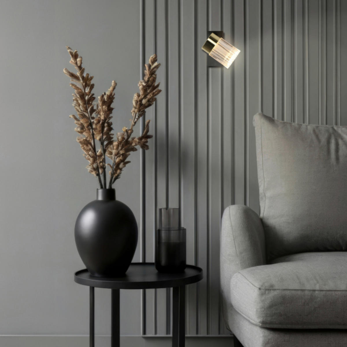 LED-WANDLEUCHTE Erovia  14/8.5/5.5 cm  - Goldfarben, Design, Metall (14/8.5/5.5cm)
