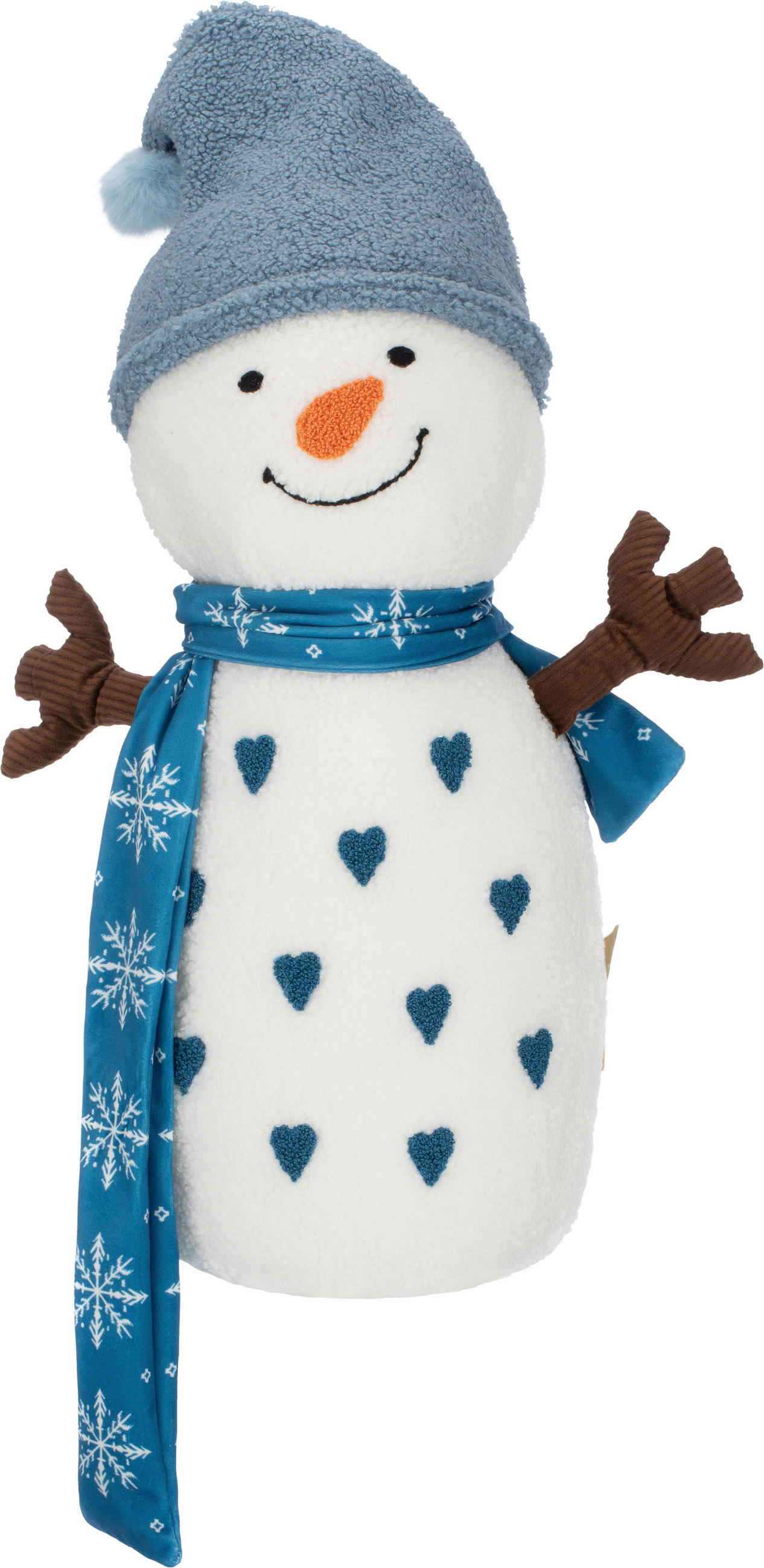 DEKORAČNÍ POLŠTÁŘ 53/25 cm - modrá, textil (53/25cm) - X-Mas