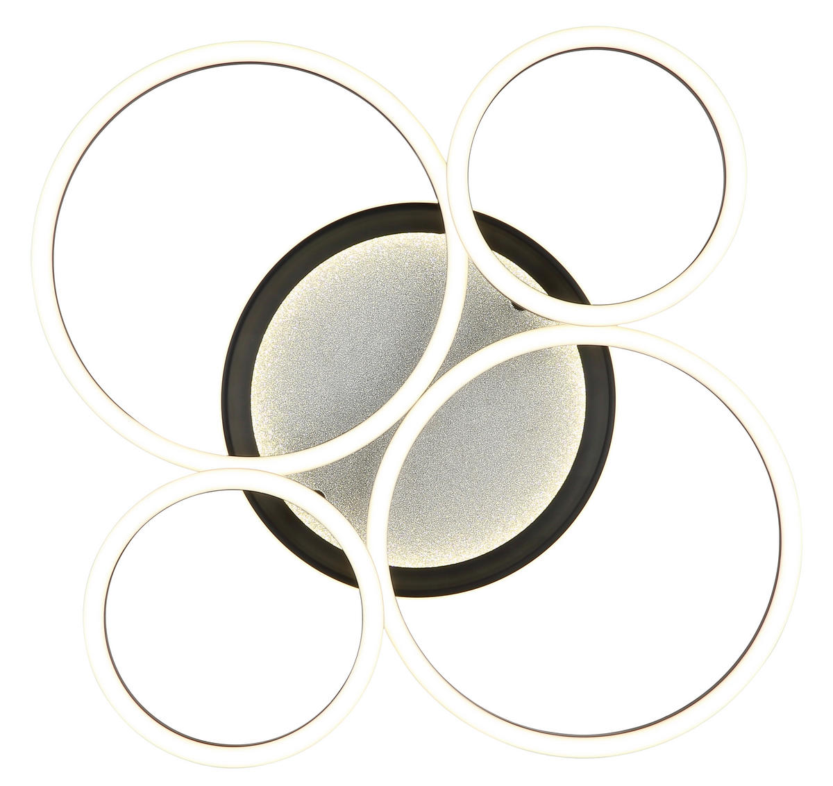 LED-DECKENLEUCHTE 72,2/51,7/10 cm   - Schwarz/Weiß, Design, Kunststoff/Metall (72,2/51,7/10cm) - Globo