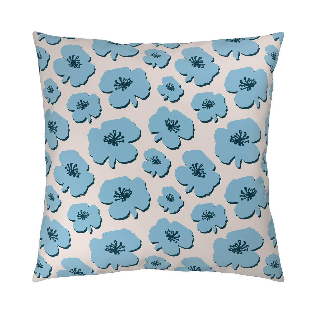 BETTWÄSCHE Satin 155/220 cm  - Blau, Textil (155/220cm) - Esposa