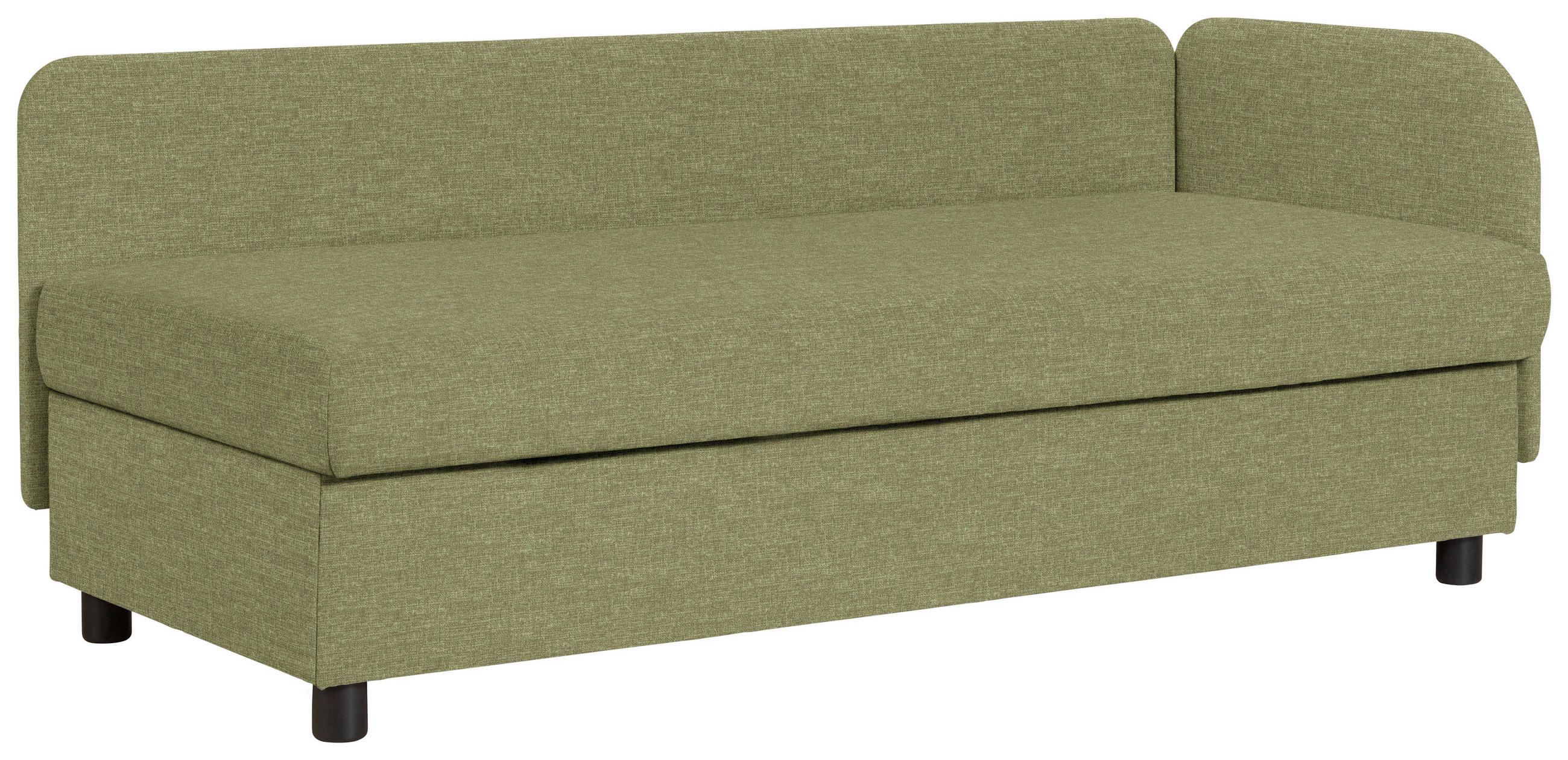 LIEGE in Grün  - Wengefarben/Grün, MODERN, Holz/Textil (206/80/94cm) - Joka