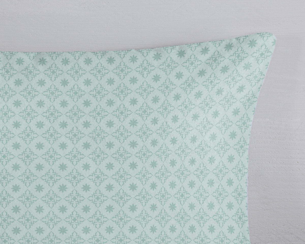 BETTWÄSCHE HIP Flanell, Biber 140/200 cm  - Salbeigrün/Hellgrün, Basics, Textil (140/200cm)