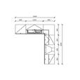 ECKKÜCHE 245/225 cm  in Eichefarben, Graphitfarben  - Eichefarben/Alufarben, KONVENTIONELL, Holzwerkstoff (245/225cm) - Xora