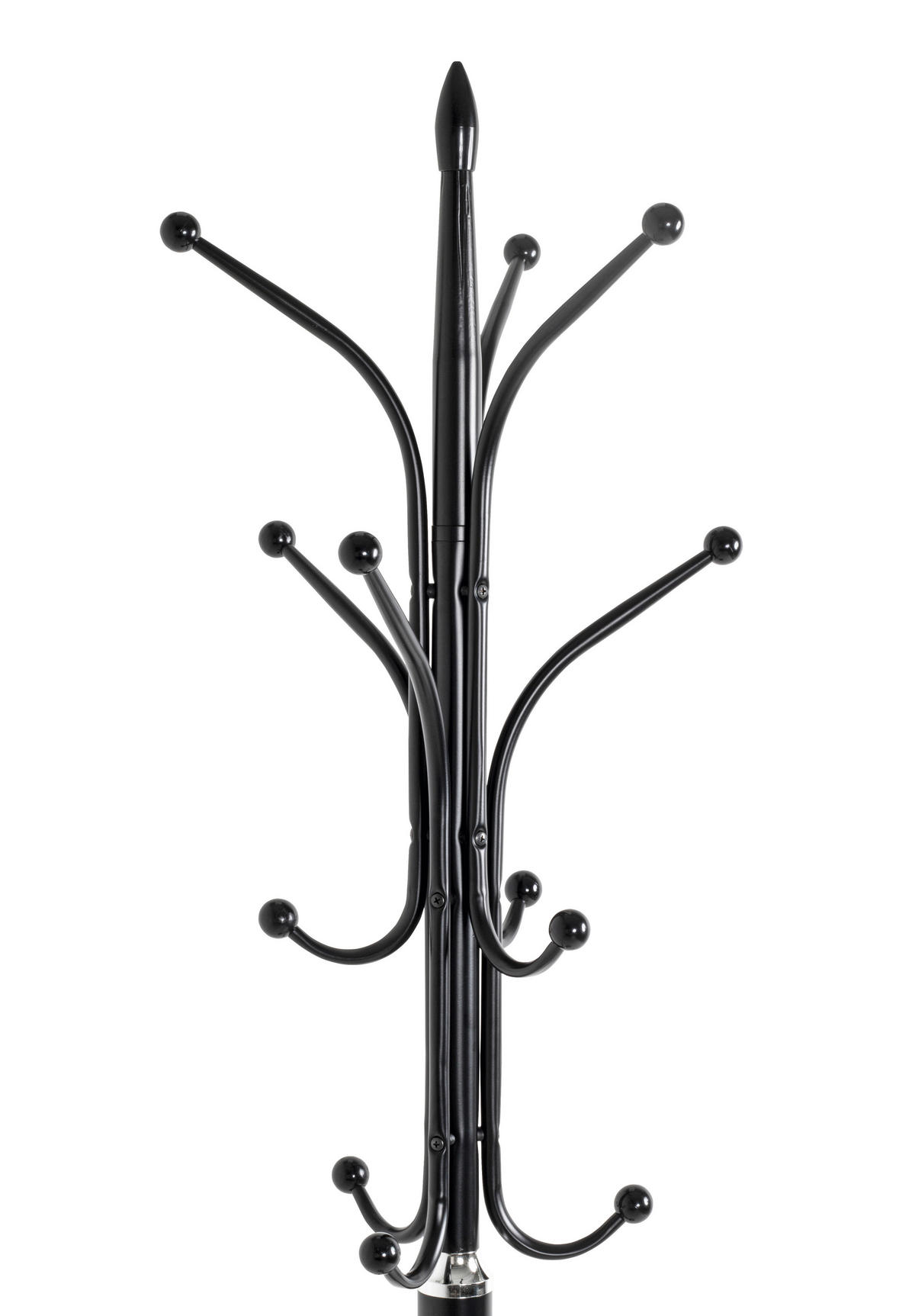 KLEIDERSTÄNDER in Schwarz, Chromfarben 40/177/40 cm   - Chromfarben/Schwarz, Design, Stein/Metall (40/177/40cm) - Carryhome