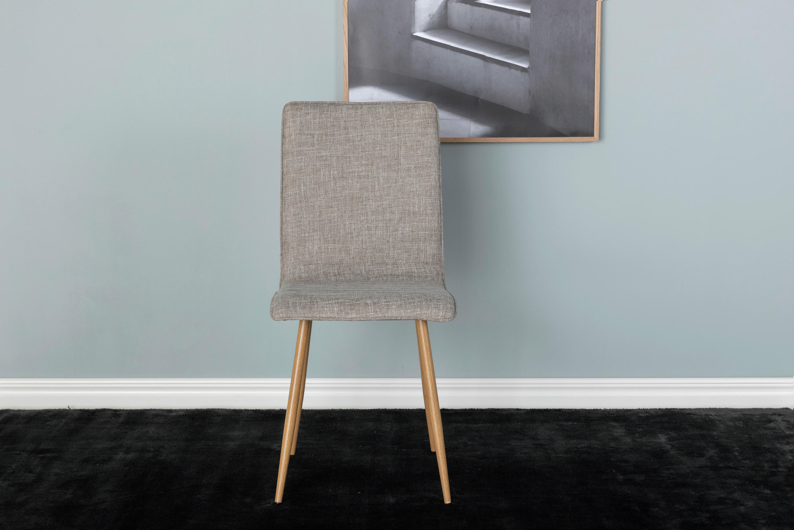 STUHL-SET  in Stahl  - Design, Textil/Metall (41/92/52cm) - Livetastic