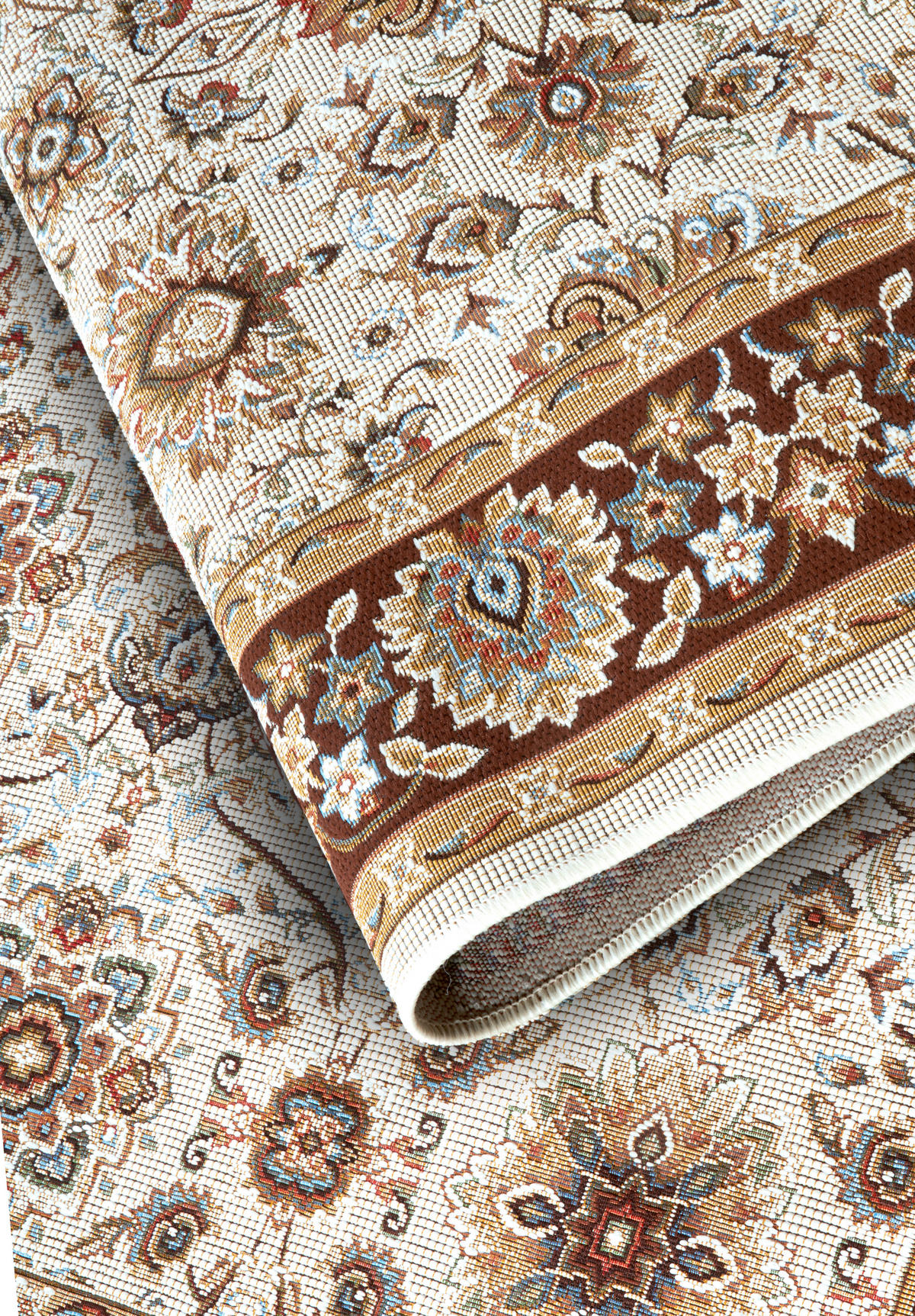 OUTDOORTEPPICH 200/285 cm Kollektion 1767 Creme, Rotbraun  - Rotbraun/Creme, Design, Kunststoff (200/285cm) - Villeroy & Boch