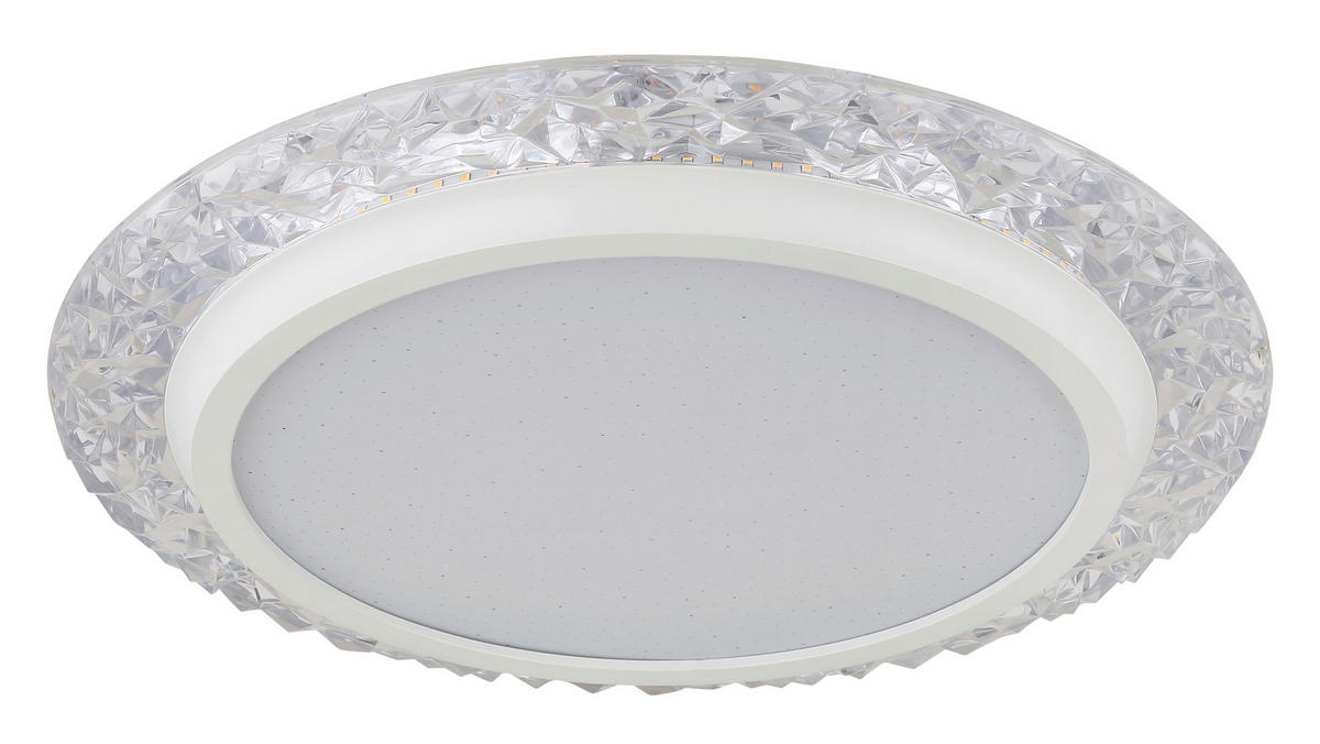 LED-DECKENLEUCHTE  40/6 cm    - Weiss/Transparent, Konventionell, Kunststoff/Metall (40/6cm) - Globo