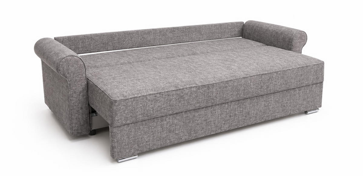 Canapea, textil, gri - gri, Design, textil (240/72/96cm) - Carryhome