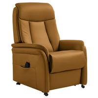 FERNSEHSESSEL Gelb  - Gelb/Schwarz, Konventionell, Leder/Kunststoff (74/107/84cm) - Valdera