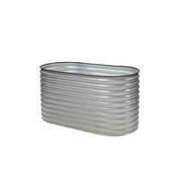 HOCHBEET 160/82/80 cm  - Silberfarben, Basics, Metall (160/82/80cm)