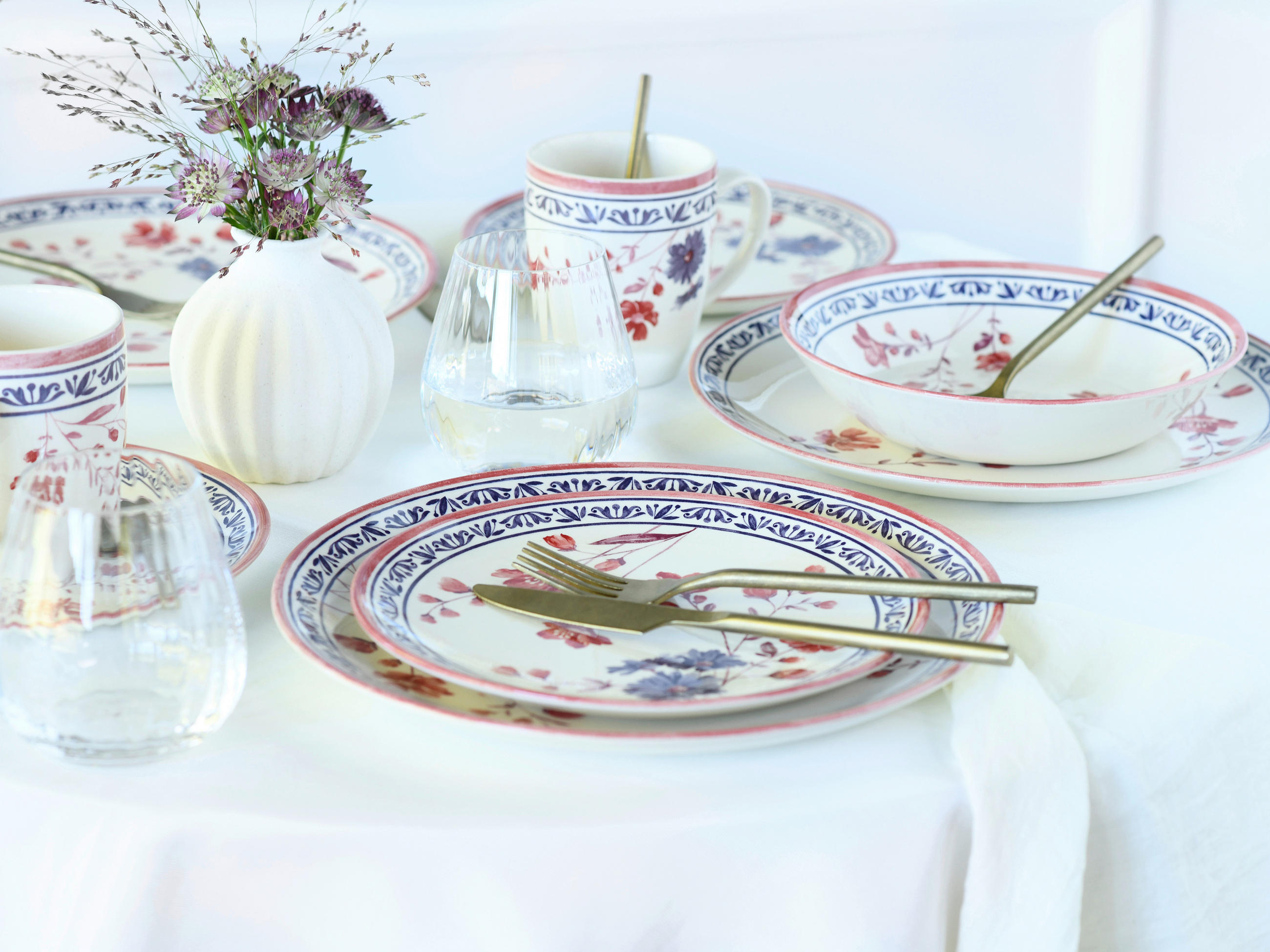 KOMBISERVICE Multicolor 16-teilig Cottage  - Multicolor, Basics, Keramik - Creatable