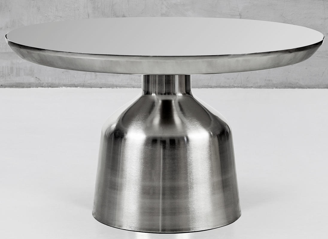 COUCHTISCH in Metall, Glas 80/80/45 cm - Silberfarben/Grau, LIFESTYLE, Glas/Metall (80/80/45cm) - Novel