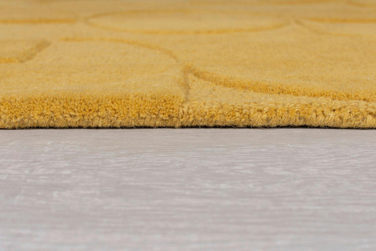 WOLLTEPPICH 60/230 cm Moderno Gelb  - Gelb, Basics, Textil (60/230cm)