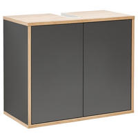 WASCHBECKENUNTERSCHRANK 60/50/30,5 cm  - Eichefarben/Anthrazit, MODERN, Holzwerkstoff (60/50/30,5cm) - MID.YOU