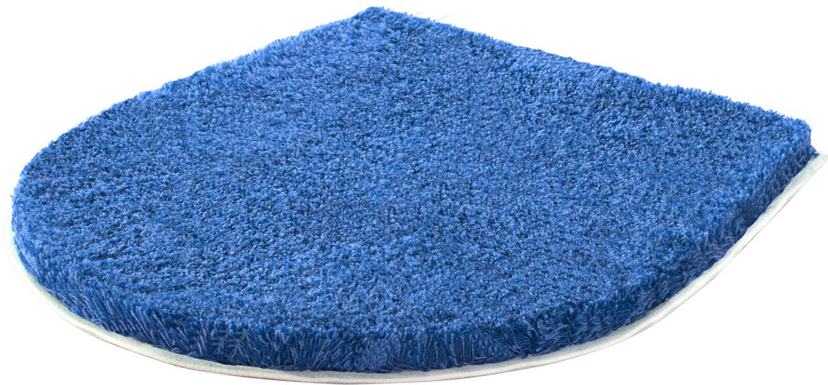 WC-DECKELBEZUG Blau 47/50 cm  - Blau, Basics (47/50cm) - Grund