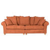 BIG SOFFA i manchester kopparfärgad  - ekfärgad/kopparfärgad, Lifestyle, trä/textil (264/70/111cm) - Livetastic