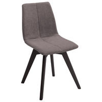 STUHL Flachgewebe Braun, Buche Kolonial  - Buche Kolonial/Braun, KONVENTIONELL, Holz/Textil (47/87/52cm) - Carryhome