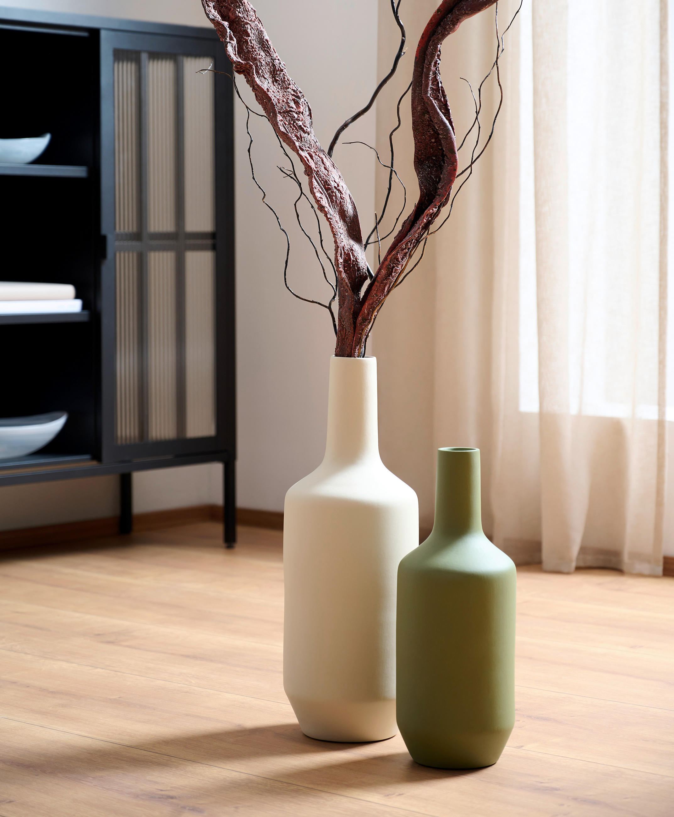 VASE  - Grün, Basics, Keramik (15/40/15cm) - Leonardo