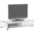 TV-ELEMENT 125/26,7/44,3 cm - Silberfarben/Weiß, Design, Glas/Holzwerkstoff (125/26,7/44,3cm) - Xora TV-ELEMENT 125/26,7/44,3 cm - Silberfarben/Weiß, Design, Glas/Holzwerkstoff (125/26,7/44,3cm) - Xora