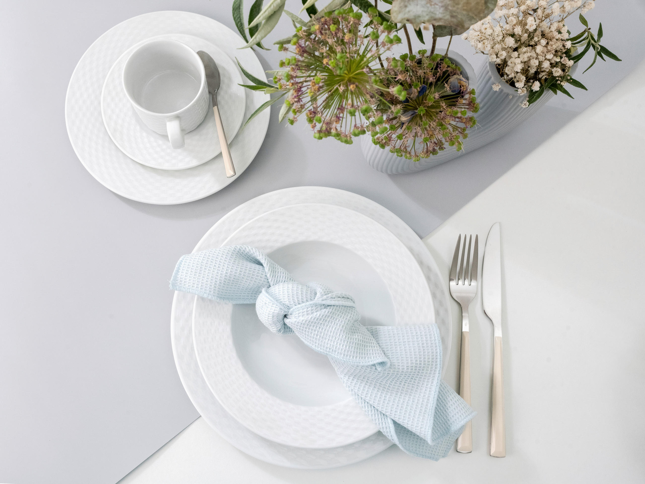 KOMBISERVICE Weiß Polo weiss 30-teilig 6 Personen  - Weiß, Basics, Keramik - Creatable