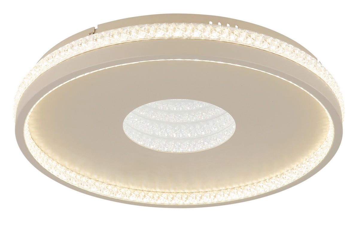 STROPNÍ LED SVÍTIDLO, 41/6.5 cm  - čiré/pískové barvy, Design, kov/plast (41/6.5cm) - Globo