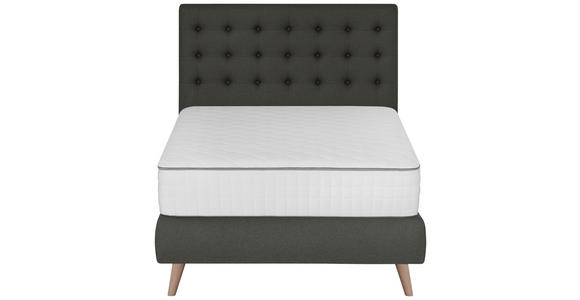 BOXSPRINGBETT 120/200 cm in Anthrazit - Anthrazit, Design, Holz/Textil (120/200cm) - Carryhome
