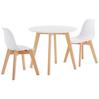 KINDERSITZGRUPPE Naturfarben, Weiß  - Weiß/Naturfarben, MODERN, Holz/Kunststoff - MID.YOU