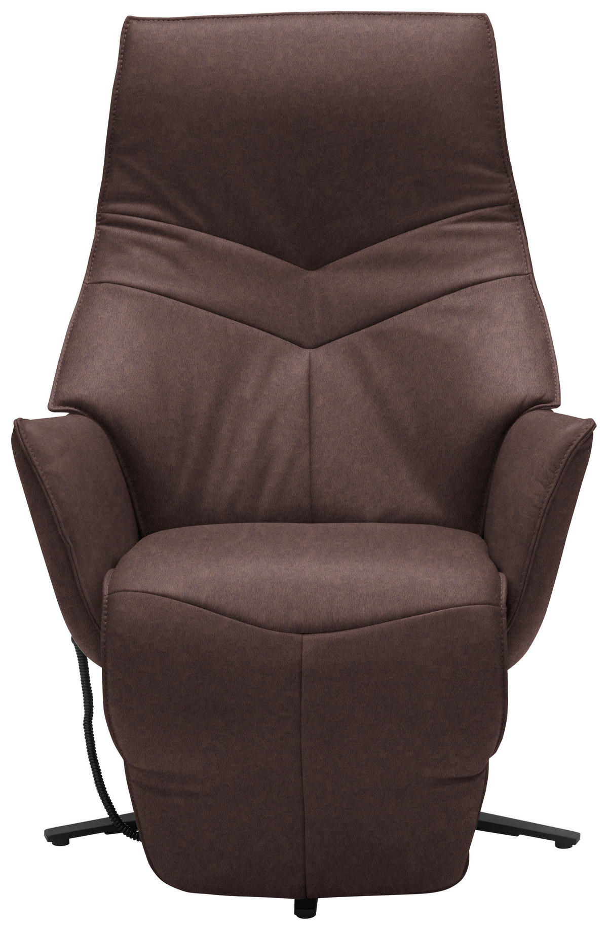 RELAXSESSEL in Leder Braun  - Anthrazit/Braun, Design, Leder/Metall (74/84/113cm) - Himolla
