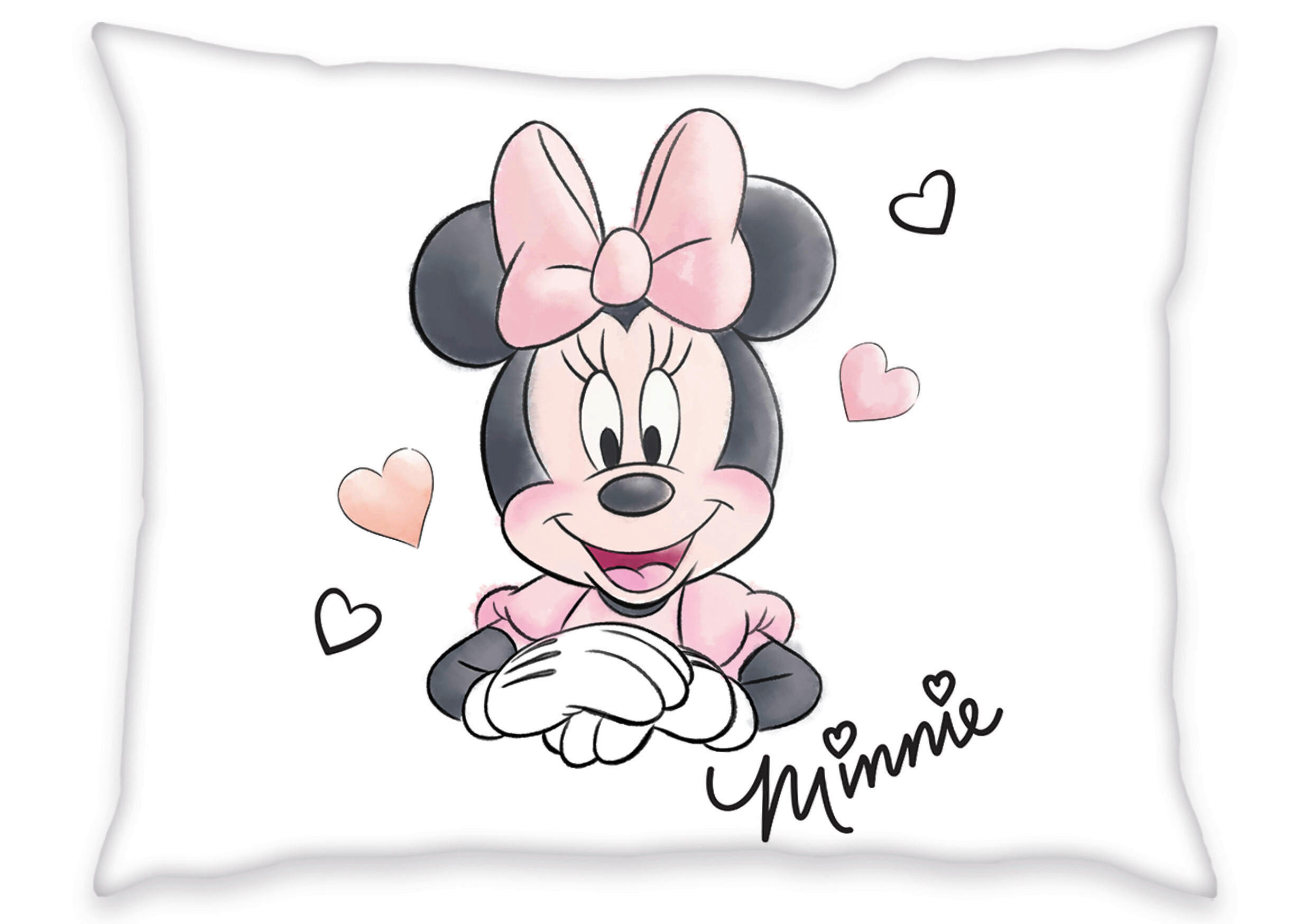 DETSKÉ OBLIEČKY MINNIE MOUSE 140/200 cm  - biela/antracitová, Konventionell, textil (140/200cm)