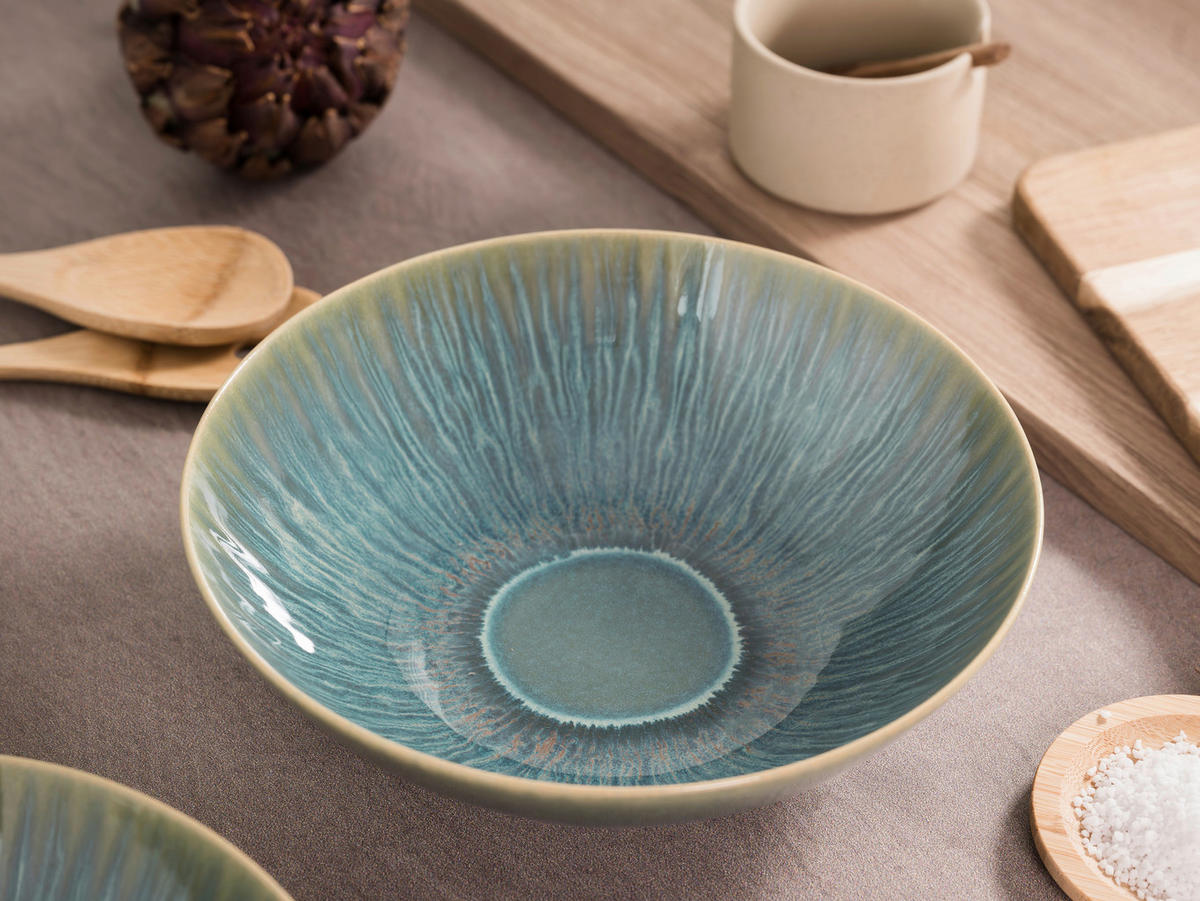 SCHÜSSELSET 2-teilig Sea Breeze   - Grün, Design, Keramik - Creatable