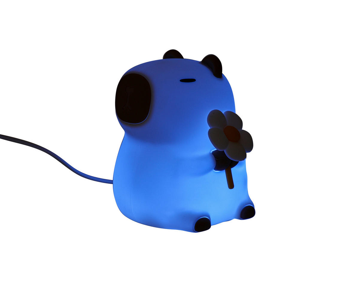 NACHTLICHT Capybara 9,2/11,1/9,1 cm   - Creme, Trend, Kunststoff (9,2/11,1/9,1cm) - Novel