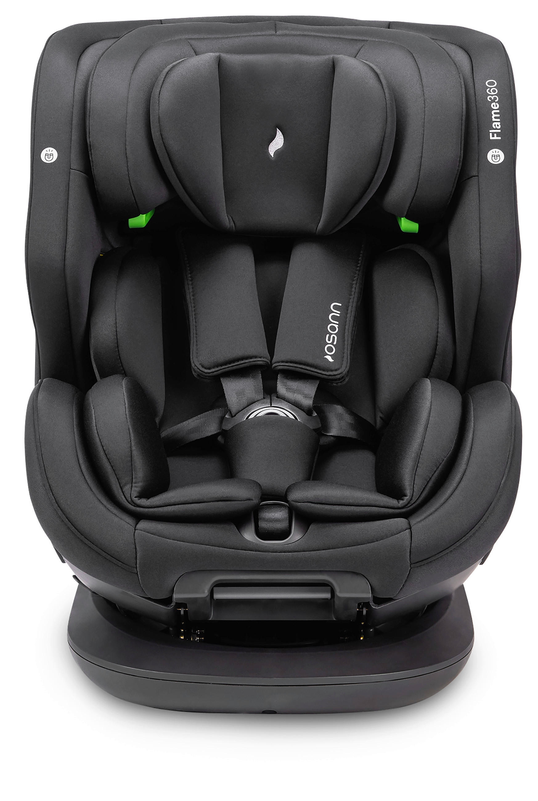 REBOARDER-KINDERSITZ FLAME360 ISOFIX  - Schwarz, Basics, Kunststoff/Textil (44/58/48cm) - Osann