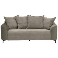 2-SITZER-SOFA in Cord, Velours Braun  - Schwarz/Braun, Konventionell, Textil/Metall (175/84/99cm) - Carryhome