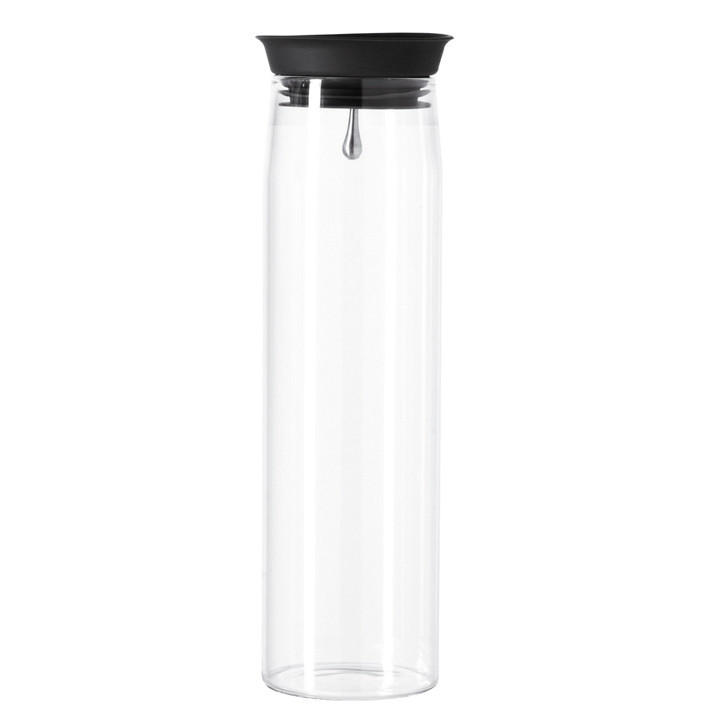 KARAFA NA VODU  1,1 l  - priehľadné/čierna, Basics, kov/plast (19,50/31,00/27,50cm) - Leonardo