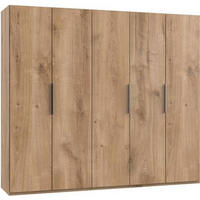 DREHTÜRENSCHRANK in Eichefarben  - Chromfarben/Eichefarben, Modern, Holzwerkstoff (250/216/58cm) - MID.YOU
