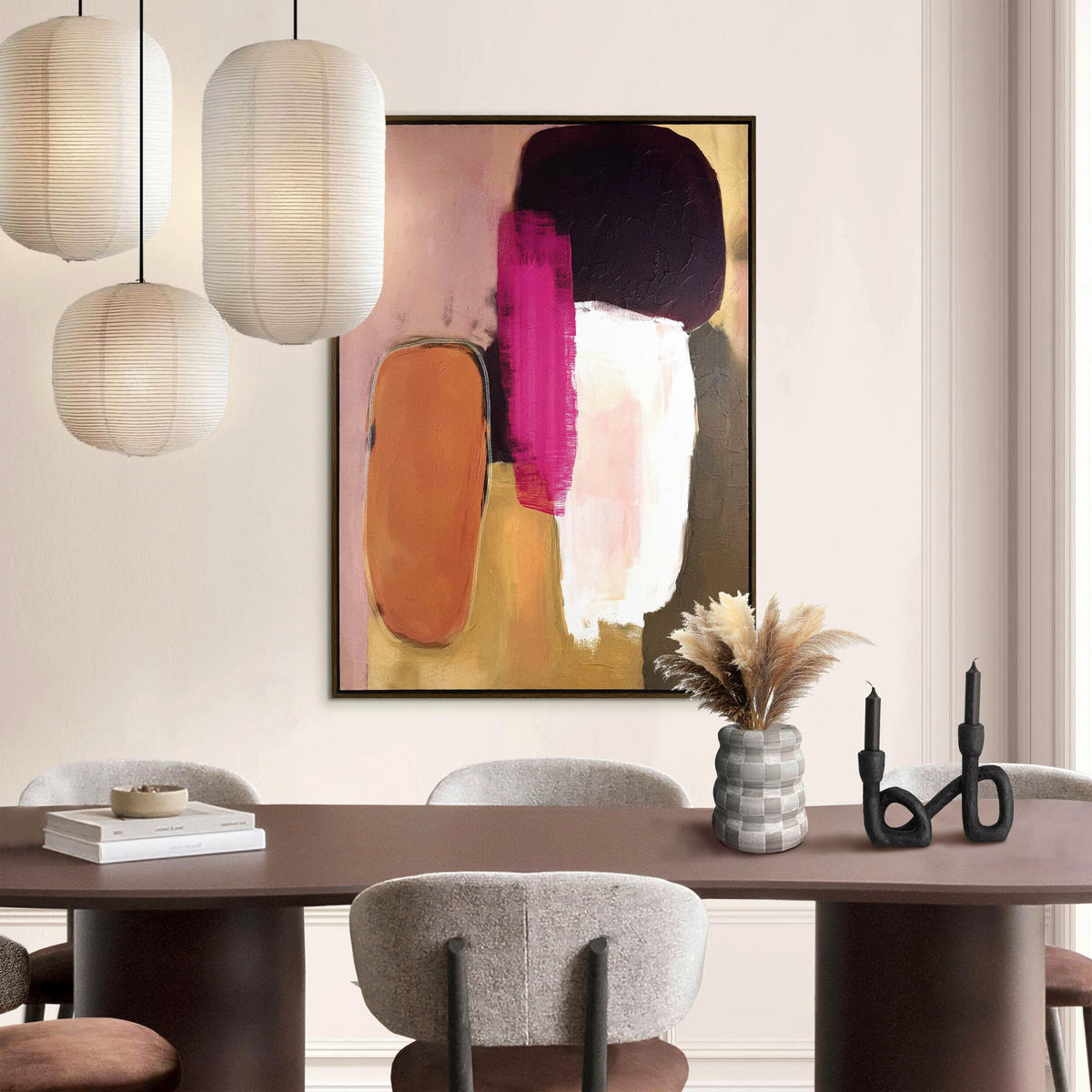 LEINWANDBILD Abstraktes Multicolor  - Multicolor, Design, Holzwerkstoff (78/100cm) - Reinders!